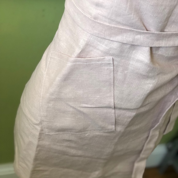 Blush new linen apron - Picture 5 of 6
